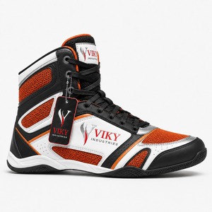Nuevas Zapatillas de Boxeo VIKY INDUSTRIES 2026 Rojas con Malla y Cordones, Calzado de Entrenamiento Transpirable de Caña Alta para Hombre y Mujer - Product Image 6