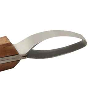 Couteau à sabots en acier Damas de qualité supérieure IRON, outil de fermeur pour le taillage des sabots, lame artisanale, outils vétérinaires, marque privée OEM - Product Image 3