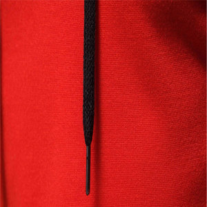 Sudadera con Capucha Roja para Hombre, Corte Regular, Algodón French Terry, Diseño Casual con Bolsillos, Ropa de Otoño - Product Image 6