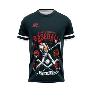 Uniforme de Equipo Corto con Diseño de Logotipo Personalizado por Sublimación OEM, 100% Poliéster, Transpirable, de Secado Rápido, que Absorbe la Humedad, para Béisbol - Product Image 1