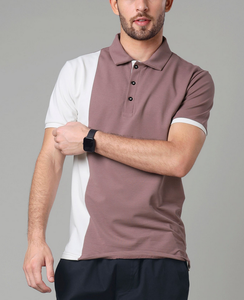 Polo homme 100 % coton, personnalisé avec logo OEM, best-seller, color block, léger 220 GSM, idéal pour le golf estival, vente en gros - Product Image 1