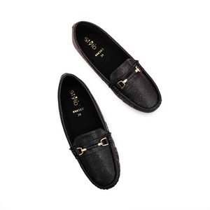 Pull mocassin noir pour femme WN4383 - Product Image 1