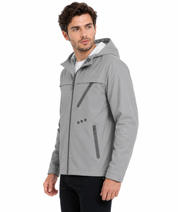 Livster Premium <b>Men's</b> Waterproof Hooded Softshell <b>Jacket</b> <b>Lightweight</b> Windproof Outdoor <b>Rain</b> <b>Jacket</b> Full Zip Hooded Hiking <b>Jacket</b> - Product Image 2