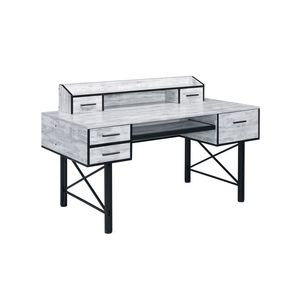 โต๊ะคอมพิวเตอร์สีขาวดำสไตล์โบราณจาก Safea ดีไซน์หรูหราและทันสมัย - Product Image 6