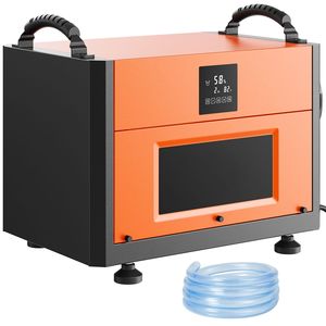 Deshumidificador Comercial de 156 Pintas con Manguera de Drenaje de 90L, Nuevo, 220V, Gran Capacidad para Espacios Reducidos, Sótanos, Almacenes y Sitios de Trabajo - Product Image 1