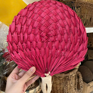 Dragonex Wholesale Eco-Friendly Handmade Seagrass Bamboo Hand <b>Fan</b> Customized Color Logo Vietnam Made <b>Wall</b> Mounted Home <b>Decor</b> for - Product Image 1