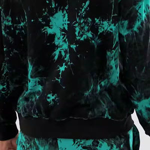 Chándal con Capucha para Hombre, Diseño Moderno, Estampado Tie Dye, Informal de Invierno, Transpirable, Cómodo, Ligero y Ecológico - Product Image 5