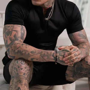 Conjunto de Camiseta y Pantalones Cortos de Dos Piezas, Tejido, Veraniego, Unisex, Estilo Vintage, Ecológico, Personalizable con Logotipo Frontal - Product Image 5