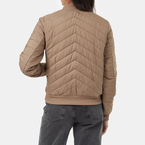 Blouson d'hiver pour femmes grande taille, nouveau style streetwear, couleur unie, tissu respirant, rembourrage en polyester, fermeture éclair, personnalisable - Product Image 4
