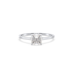 REYES Minimalist CVD HPHT Lab Grown Diamond Everyday Wear Fine Jewelry 14K White Gold Engagement Wedding Gift Rings For Women - Product Image 2