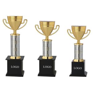 Elegant Brass Cup With Rectangular Dial Shape Golden Metal Decorative <b>Trophy</b> And Mug For College Desk Decor And Achievement - Product Image 1