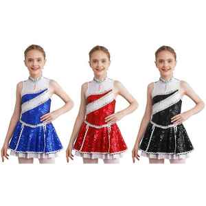 Nuevo Vestido de Baile Estilo Cheerleading para Niñas, Ropa para Actuaciones en Escenario, Fiestas y Espectáculos, Uniformes de Animadoras - Product Image 1