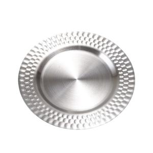Luxury Stainless Steel Charger Plate Metal Serving <b>Tray</b> Decorative <b>Dinner</b> Plate Underplate for Wedding Hotel Party Tableware - Product Image 4