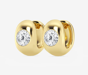 <b>Hoops</b> <b>Earrings</b> Diamond <b>Earrings</b> Gold and <b>Silver</b> <b>Earrings</b> Lab Grown Diamonds <b>Earrings</b> <b>Hoops</b> Fine Jewelry for Women - Product Image 1