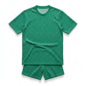 Conjunto Deportivo de Dos Piezas Unisex para Fútbol, Yoga y Entrenamiento, con Camiseta y Pantalones Cortos, Personalizable OEM - Product Image 1