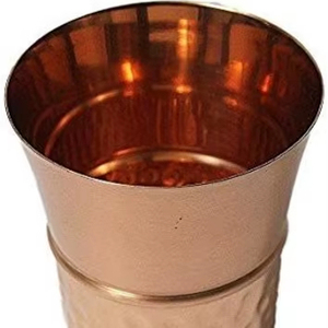 Verres à boire en cuivre, gobelets utilitaires de qualité supérieure, gobelets métalliques pour l'eau, les jus, les cocktails, durables, réutilisables, pour la cuisine, la salle à manger, les boissons. - Product Image 1