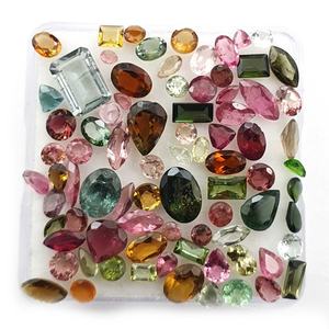 Lot de tourmalines naturelles à facettes de formes variées en gros |   Pierres précieuses multicolores en vrac |   Tourmaline ovale, poire, coussin, ronde, marquise - Product Image 3