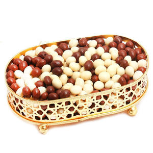 Bandeja de Chocolate de Aluminio Antigua, Forma Ovalada, Hecha a Mano, Latón de Alta Calidad para Suministros de Restaurantes y Hoteles - Product Image 1