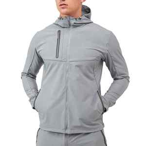 Men's Streetwear <b>Rain</b> Running <b>Jacket</b> Outdoor Sports Nylon Softshell Waterproof Woven Windbreaker for Men Custom Logo Design - Product Image 3