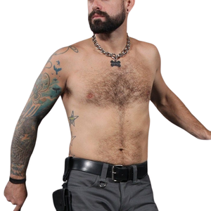 Ceinture en peau de mouton à biais pour homme, personnalisable avec impression par transfert thermique, cinq options de couleurs, boucle en acier véritable de qualité supérieure, quincaillerie durable - Product Image 2