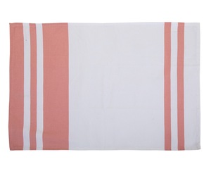 Ensemble de torchons de cuisine en coton rayé, teint en fil, écologiques, blancs avec bords colorés, rectangulaires, tissés, lavables en machine pour usage domestique - Product Image 5