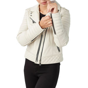 Chaquetas de Cuero de Moda para Mujer, Chaquetas de Cuero para Damas, Nuevos Diseños Personalizados, Chaqueta de Cuero Genuino - Product Image 6