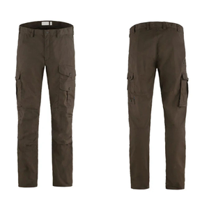 <b>Men's</b> <b>Brown</b> <b>Cargo</b> Pants Straight Fit Multiple Pockets Quick Dry Workwear Style Midweight Canvas Material Button Fly Autumn Wear - Product Image 6