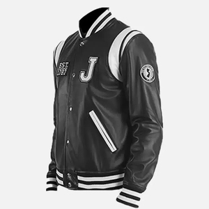 Veste en cuir pour homme 2026 Phi |    Veste brodée de fraternité | Veste brodée de fraternité, veste bomber personnalisable - Product Image 3