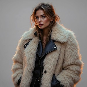 <b>Men's</b> Plus Size <b>Long</b> Faux Fur <b>Coat</b> <b>Black</b> Leather Lapels Casual Winter Jacket <b>Long</b> winter jacket <b>men</b> Casual fur - Product Image 6
