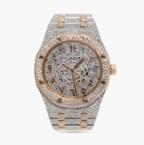 Hip Hop Iced Out Moissanite Watch Unisex VVS1 Diamond <b>Automatic</b> Movement Stainless Steel Sapphire Crystal Luxury <b>Wristwatch</b> - Product Image 1