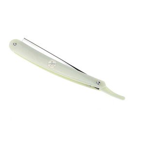 Lame de rasoir vintage en acier inoxydable avec manche en bois pour hommes, accessoires de barbier à lame simple pour l'entretien de la barbe - Product Image 3