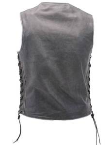 Gilet de moto en cuir pour homme, gilet de course personnalisé, gilet de sécurité coupe-vent, grande taille, haute performance, fabriqué au Pakistan - Product Image 3