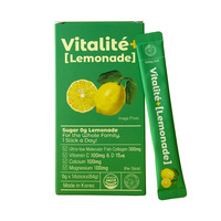 [Claire Works] Poudre de limonade Vitalite+ (14 bâtonnets) 100% Collagène Pur Vitamines Sans Sucre Boisson en Boîte Nutrition Quotidienne pour Toute la Famille