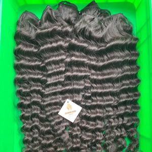 CDYHAIR Closure en dentelle Deep Wave Cheveux Humains Bouclés Naturels, Dentelle HD Transparente, Extensions de Cheveux Humains Vierges - Product Image 1