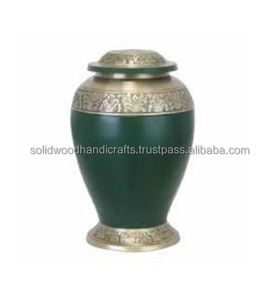 Urnas Funerarias Decorativas de Latón Hechas a Mano para Adultos, Urnas para Hombres y Mujeres, Urnas Funerarias de Alta Calidad - Product Image 1