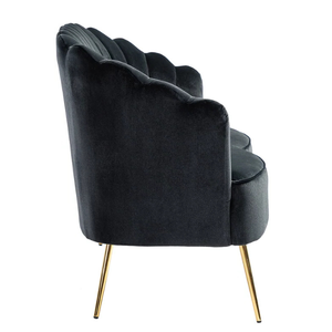 โซฟาที่ทันสมัยด้วยขาเหล็กกำมะหยี่สีดำทำในประเทศอินโดนีเซีย - Product Image 3