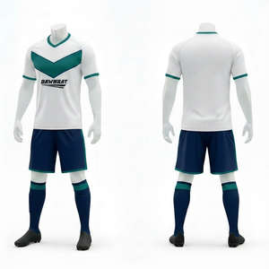 Custom Club Football Uniform with Logo, Breathable Fabric Uniform| <b>Men</b> Women Youth Sizes | Lightweight Quick Dry Training Sports - Product Image 4