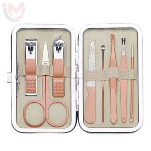 High Quality 7 in 1 Steel Manicure & Pedicure Set Cuticle Care <b>Nail</b> Clipper Tools with Travel Case Hot Selling Personal Care <b>Kit</b> - Product Image 1