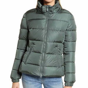 Chaqueta de Plumón con Logotipo de Marca Personalizado de Alta Calidad para Mujer, Chaqueta de Plumón Gruesa con Cierre Completo - Product Image 1