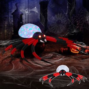 Ragno Gonfiabile di Halloween da 3,6 m con Luci LED Rotanti, Decorazione Gigante Spaventosa per Esterni e Giardino - Product Image 2