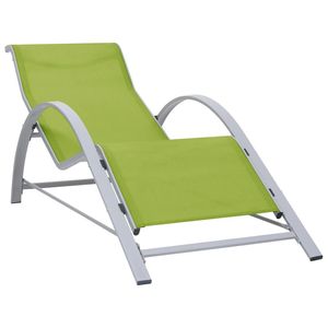 Tumbona Rectangular Estándar de Textilene Verde, Cómoda Tumbona para Exteriores - Product Image 1
