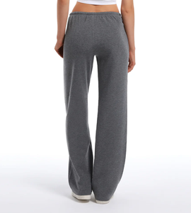 Pantalones Deportivos para Mujer, Cintura Alta, con Logotipo Personalizado, Lisos, para Invierno, de Pierna Recta - Product Image 2