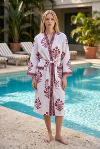 Export Quality Waffle Bath <b>Robe</b> Lightweight Cotton Spa <b>Robe</b> for Hotels Resorts and Home Use Available In Bulk Quantity - Product Image 6