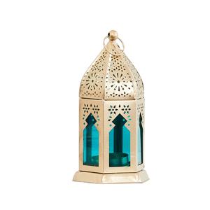 Lanterne marocaine chaude d'intérieur au maroc, bougeoir pour usage domestique, décoratif de table, éclairage décoratif, en argent - Product Image 1