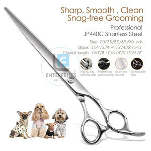 Ciseaux de toilettage pour animaux de compagnie professionnels en acier inoxydable de haute qualité, durables et droits, pour chats et chiens - Product Image 2