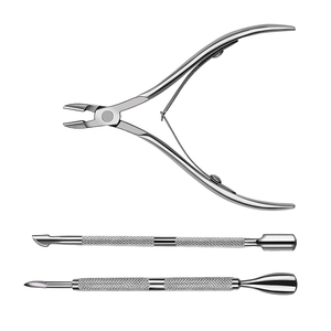Professional Stainless Steel <b>Nail</b> <b>Tools</b> Set Including Sharp Cuticle Trimmer and Nipper with Pusher for Manicure on Fingers - Product Image 3