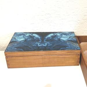 Boîte de présentation en bois imprimée avec fenêtre en verre, boîte à bijoux, boîte de rangement pour collection de montres, boîte de vente en gros - Product Image 3