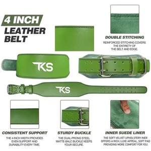 Thick Padded Weightlifting Belt With Flexible Fit And Reliable Buckle For Fitness Training Weightlifting Belt - Product Image 4