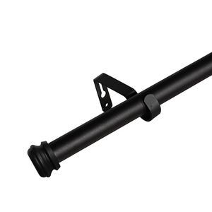 Regolabile 28 "-48" asta di tenda nera singola finestra nera dimensioni regolabili 28 "-48" nero - Product Image 3