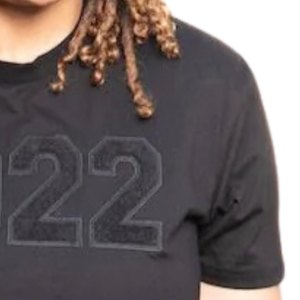1922 เสื้อยืดออลแบล็คเชนิลล์ ยูนิเซ็กส์ เสื้อยืดชมรมกรีก ผ้าฝ้ายพรีเมี่ยม สตรีทแวร์ลำลอง สไตล์มินิมอล ผ้าฝ้ายพรีเมี่ยม - Product Image 5